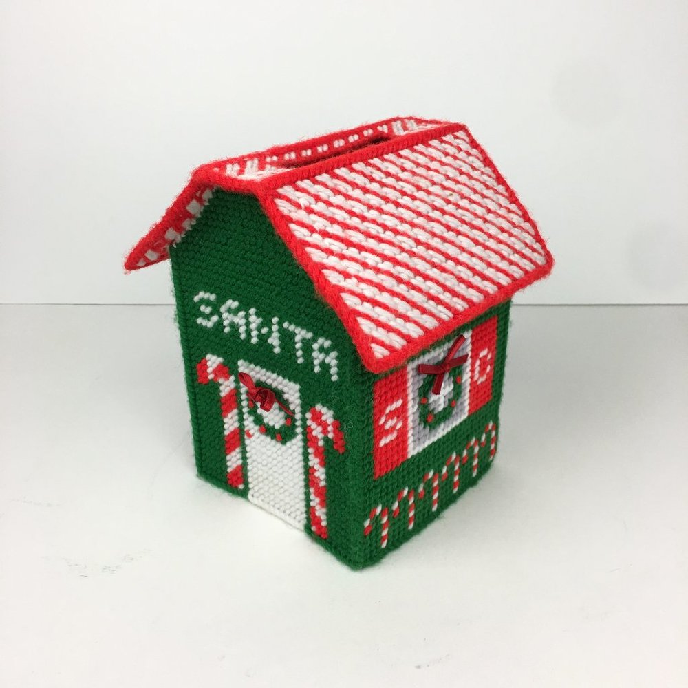 Santa Christmas Holiday Square Tissue Box Cover
